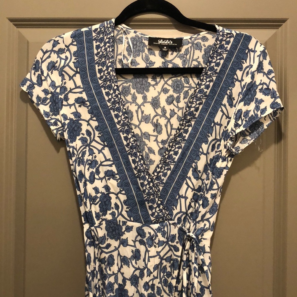 Lulus Maxi Wrap dress